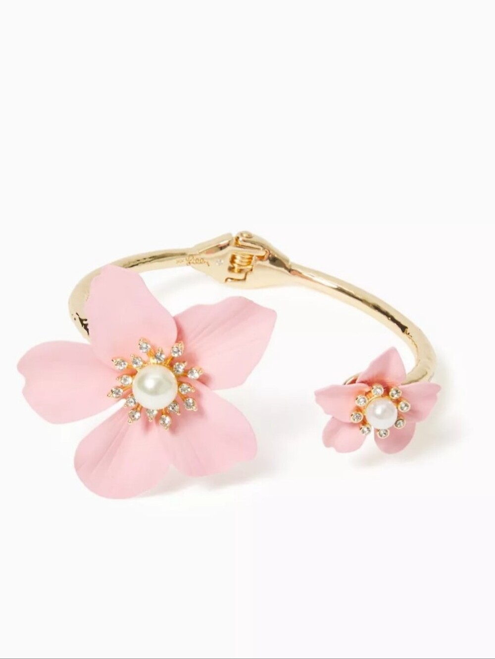 Lilly Pulitzer Oversized Pearl Orchid Cuff Bracelet